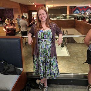 RARE Disney Trader Sam's Tiki Dress